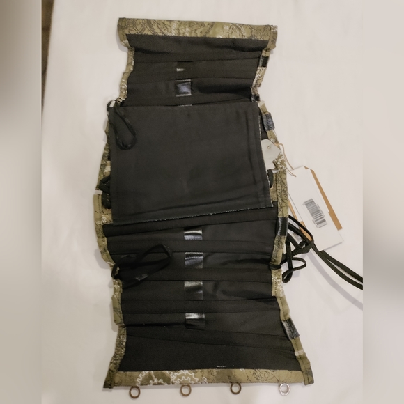 NWT Vintage Goth Size 22, Military Green & White Pattern Waist Trainer - Picture 5 of 9